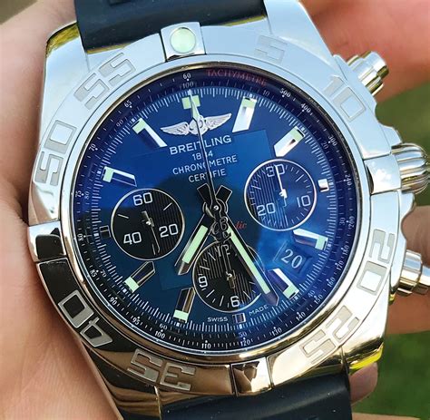 breitling blue angles watch|breitling chronomat 44 blue dial.